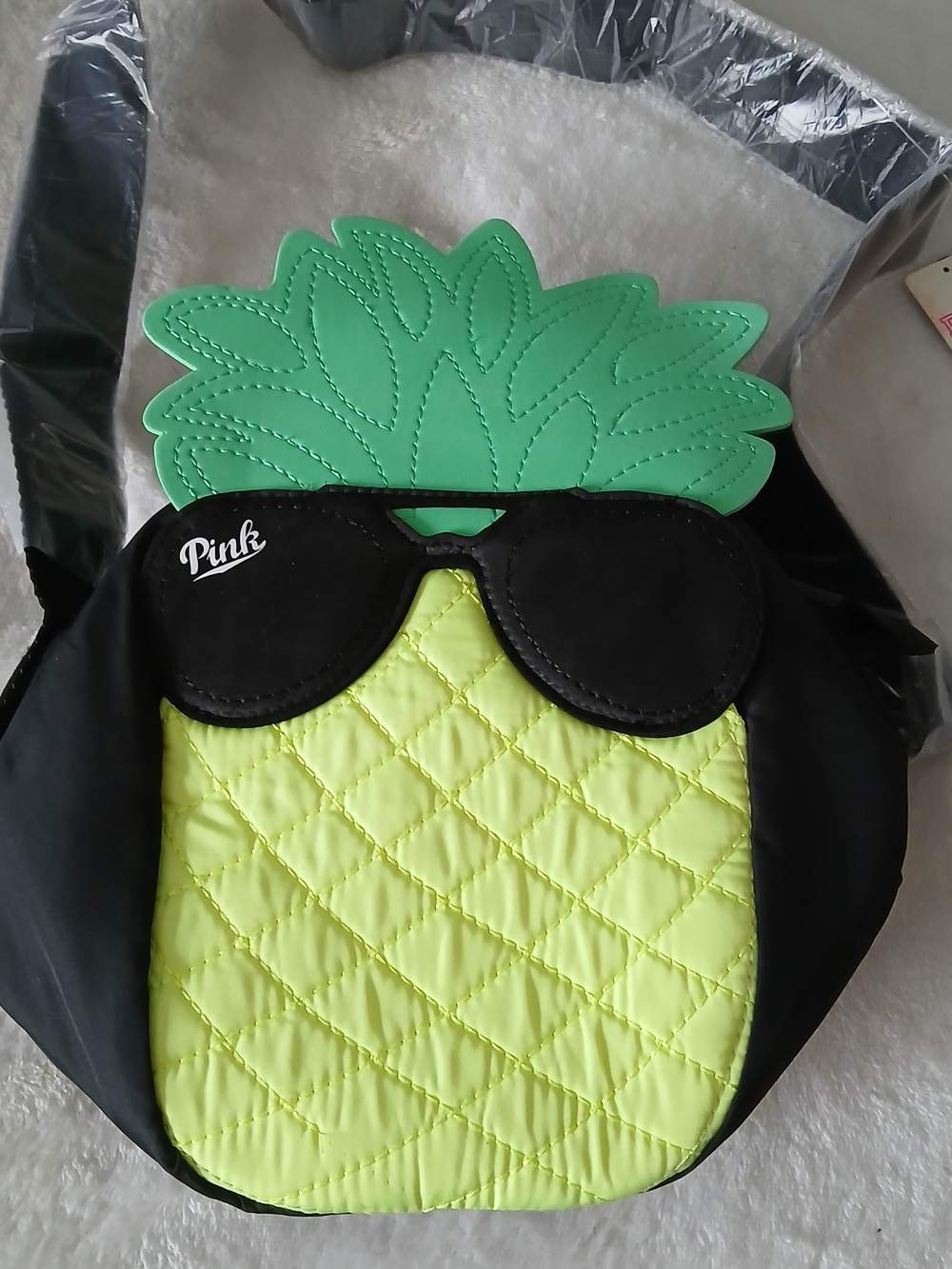 PINK by VS Pineapple Crossbody Bag COOLER 🍍 NWT $30
